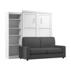Bestar Pur 96W Queen Murphy Bed, A Storage Unit And A Sofa 26788-000017